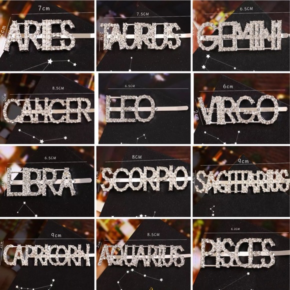 🆑10/$25🆑𝗖𝗟𝗘𝗔𝗥𝗔𝗡𝗖𝗘 TAURUS Silver Crystal Hairpin NEW - Picture 7 of 8